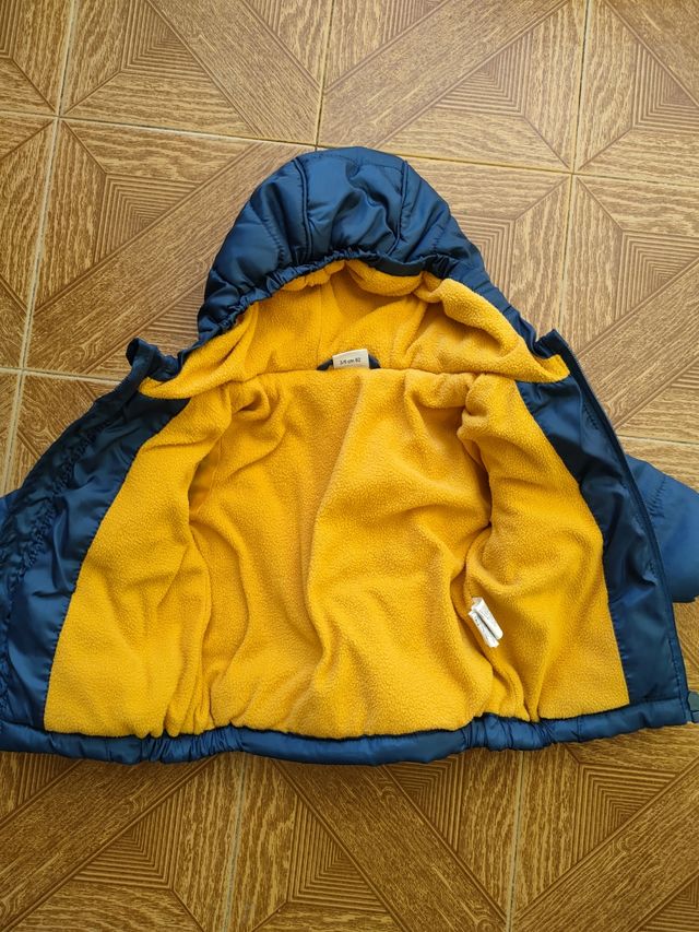 Giacca imbottita blu 3-6 mesi