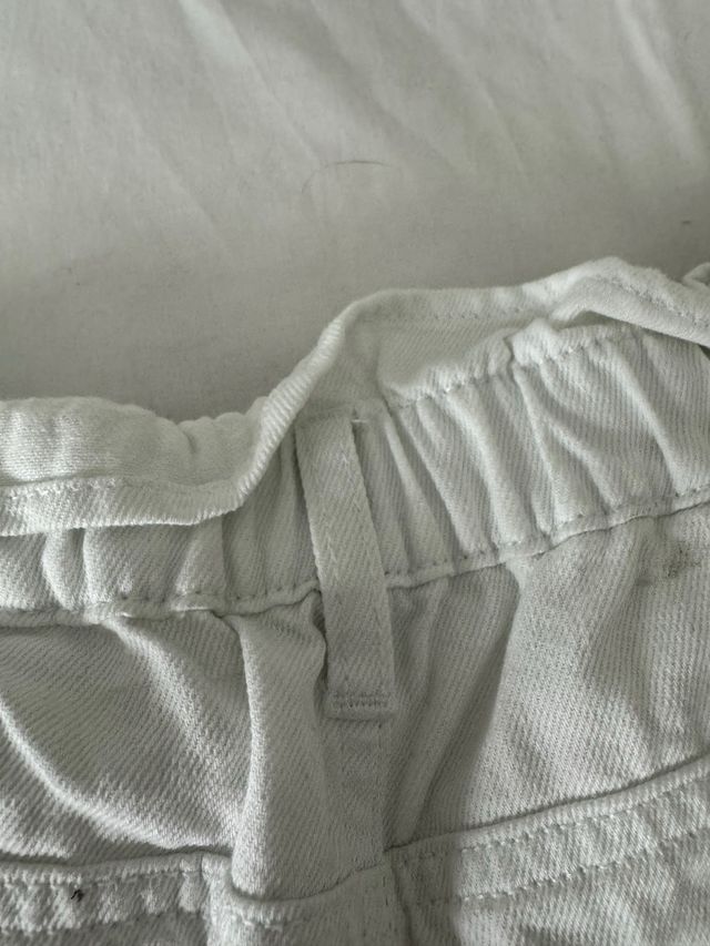 Shorts vaqueros blancos con cintura alta