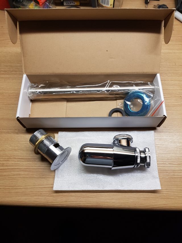 Kit Sifón laton Cromado Lavabo 