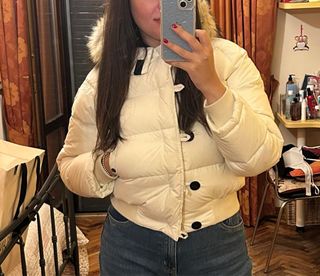 Piumino Moncler Bianco Bambina - Ottime Condizioni