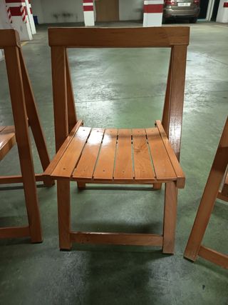 4 Sillas Plegables Trieste Aldo Jacober , años 60