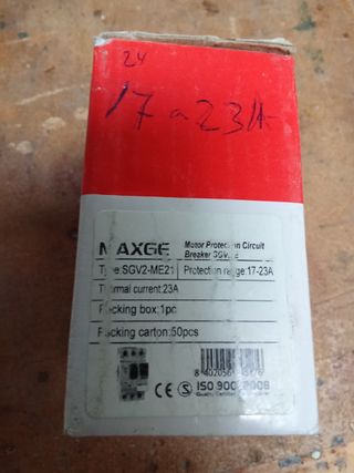 MAXGE SGV2-ME21 Protección Motor 17-23A