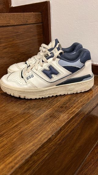 New Balance 550 Talla 36 Azul/Blanco
