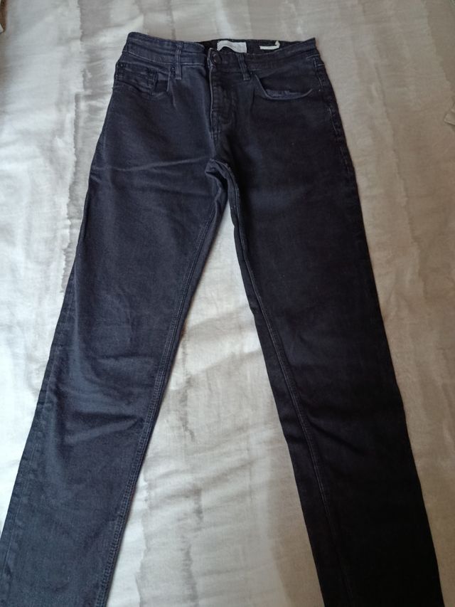 Vaqueros negros Pull&Bear talla 40 Skinny Fit