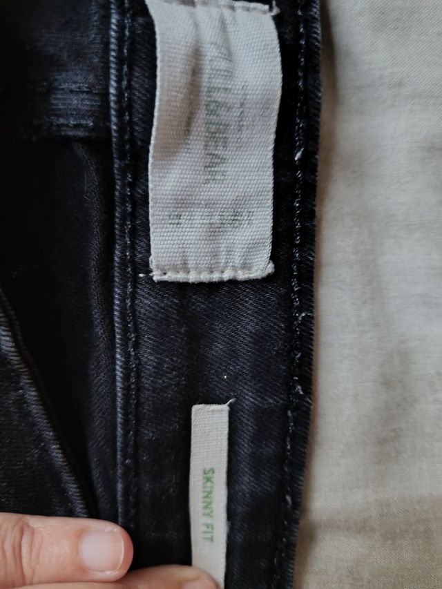 Vaqueros negros Pull&Bear talla 40 Skinny Fit