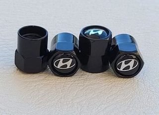 4 Tapones de Valvula Neumaticos Llantas Hyundai 
