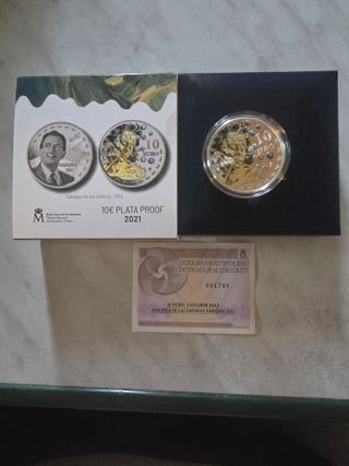 Moneda 10€ Plata Proof 2021 Dalí Galatea