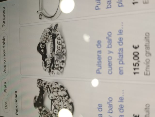 Pulsera Uno de 50 Plata.Precio en original en foto