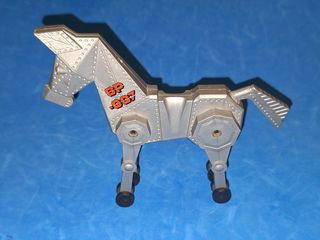 Airgamboys caballo robot plateado Airgam