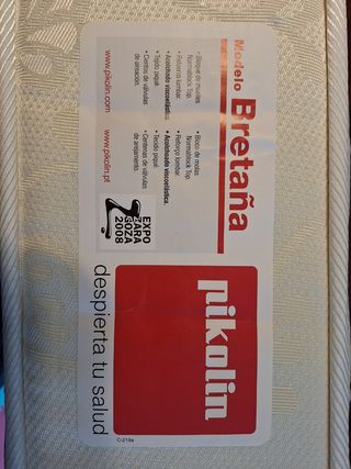 Colchón pikolin de muelles para cama 90.
