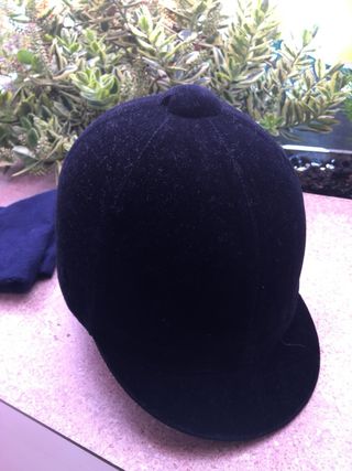 cascos de hipica de terciopelo. inglaterra