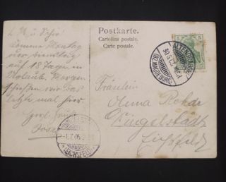 Postal Soldados Alemania 1905