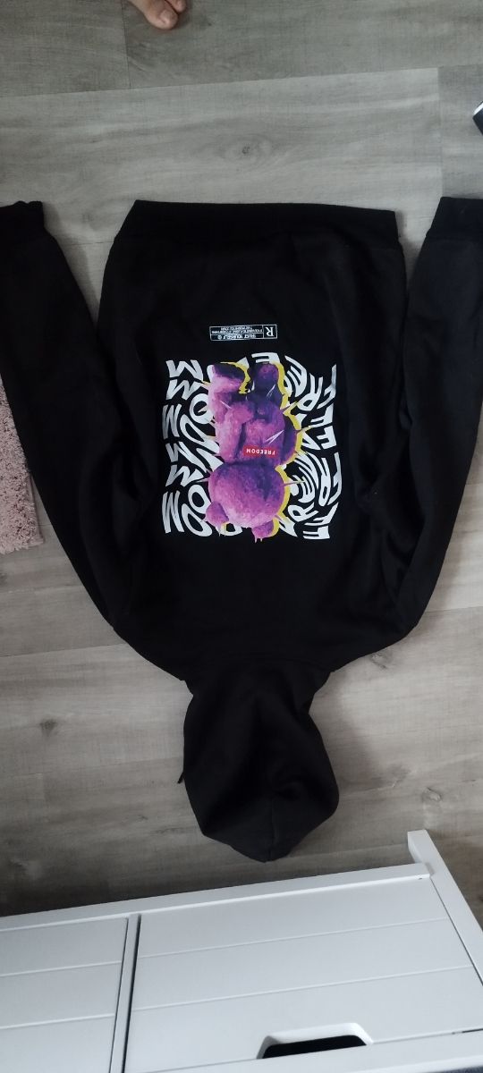 Sudadera Freedom Negra y Morada