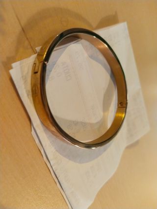 Pulsera Rígida Estilo Cartier Dorada