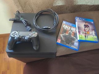PS4 500GB + Mando + 2 Juegos modelo Slim como nue