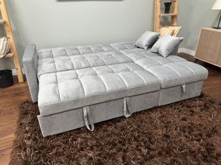 Sofacama Abatible Gris Tercio con Arcon