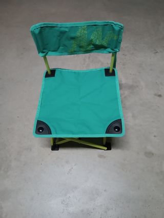 Silla de camping infantil verde