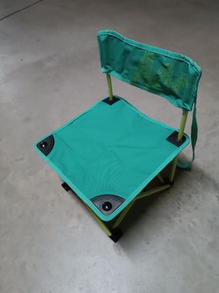 Silla de camping infantil verde