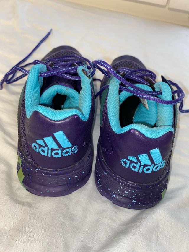 Zapatillas Adidas Baloncesto Morado/Verde
