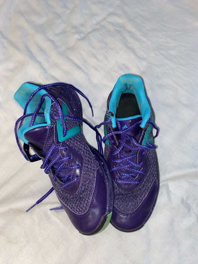 Zapatillas Adidas Baloncesto Morado/Verde