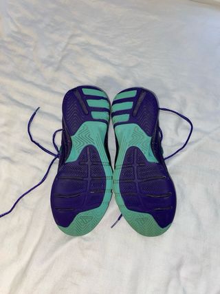 Zapatillas Adidas Baloncesto Morado/Verde