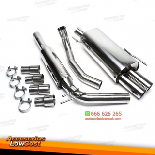 LINEA DE ESCAPE EN ACERO INOXIDABLE VOLKSWAGEN PO