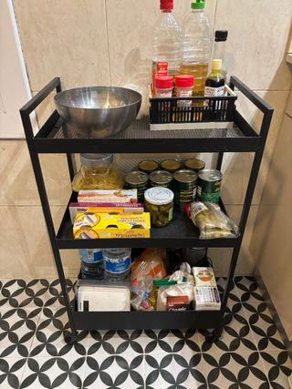 Carrito Cocina IKEA NISSAFORS Negro