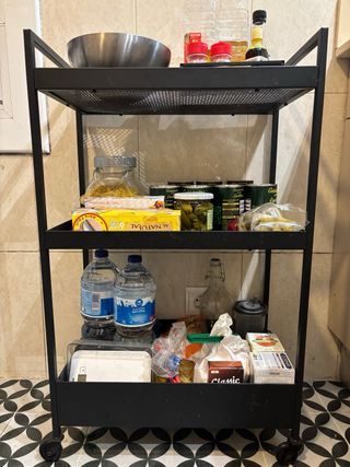 Carrito Cocina IKEA NISSAFORS Negro