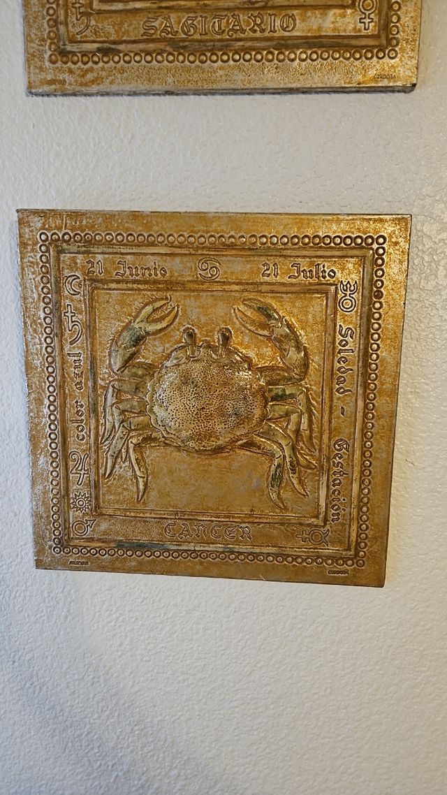 Cuadros de Horóscopo Sagitario y Cáncer Cuero