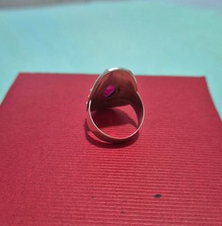 Anillo Plata y Rubí