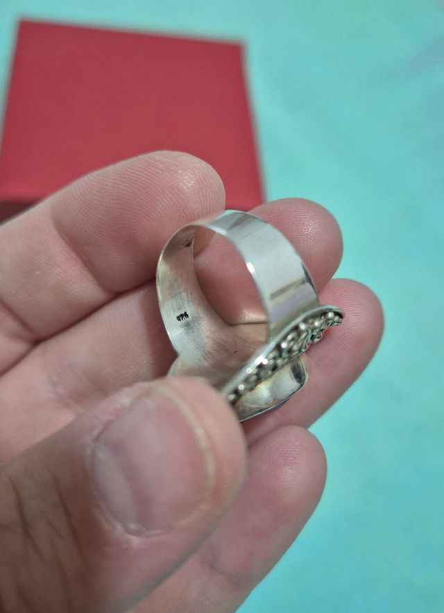 Anillo Plata y Rubí