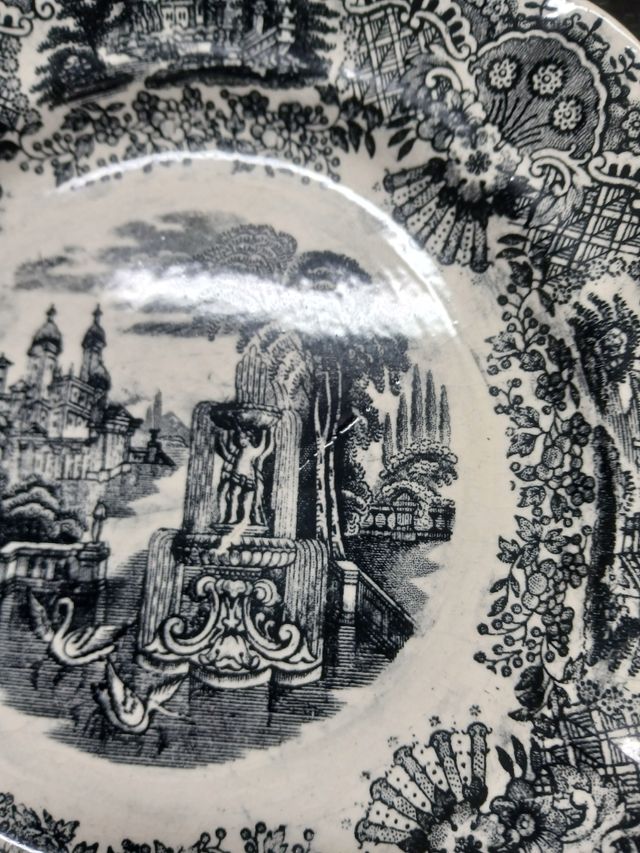 Plato Porcelana Pickman La Cartuja Decorativo