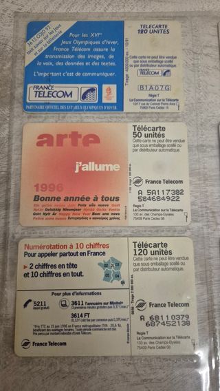 Lotto 6 Telecarte France Telecom schede telefonica
