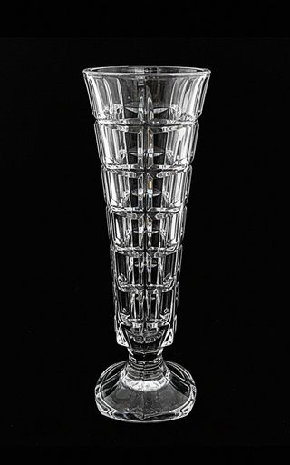 ANTIGUO JARRON DE CRISTAL DE BOHEMIA.