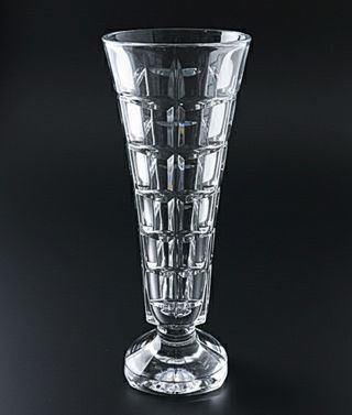 ANTIGUO JARRON DE CRISTAL DE BOHEMIA.