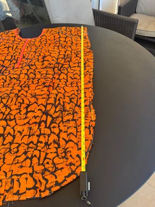 Ropa Africana Mujer Naranja y Negro