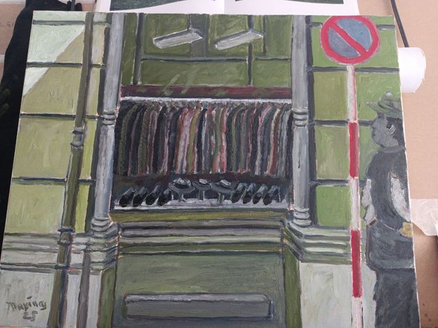 Óleo sobre lienzo..45 x 39 aprox