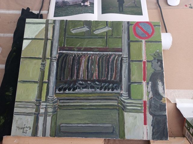 Óleo sobre lienzo..45 x 39 aprox