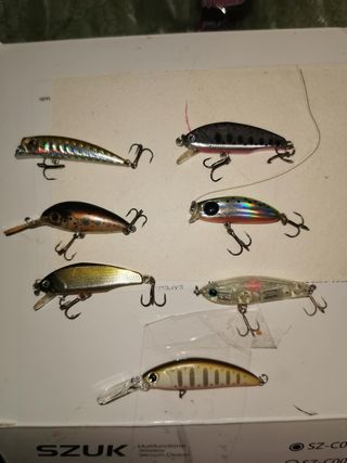 Lote de señuelos de pesca variados
