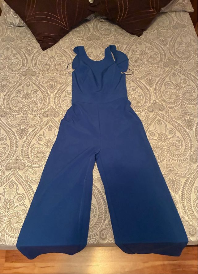 Mono de vestir azul para mujer