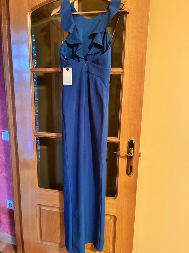 Mono de vestir azul para mujer