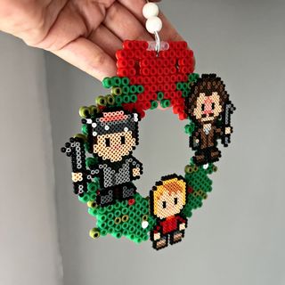 Adorno Navidad Solo en Casa hama Beads