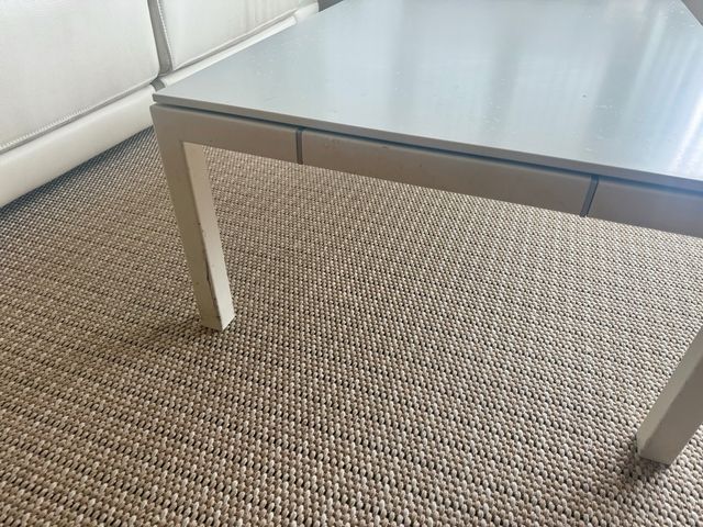 Mesa de centro lacado blanco Nuena Linea