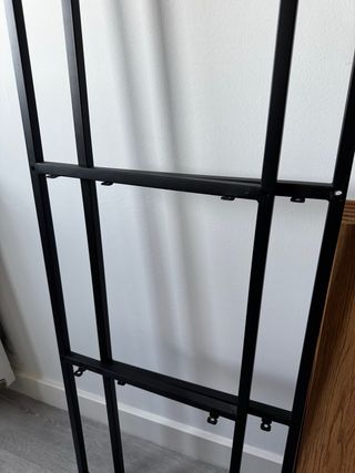 Estantería Madera y Metal Negro