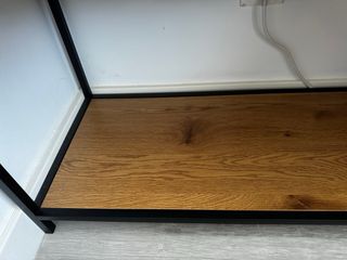 Estantería Madera y Metal Negro