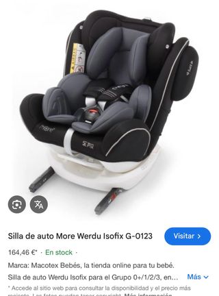 Silla de auto More Kide Isofix