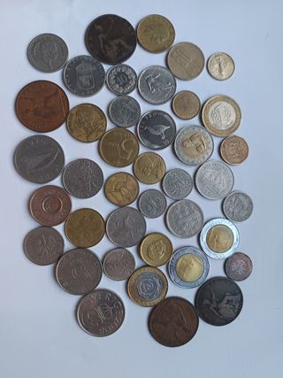 Lote monedas extranjeras variadas