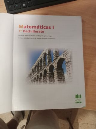 libro matematicas 1 bach 