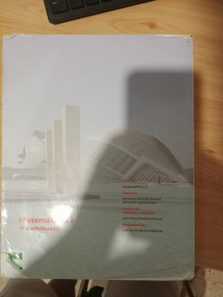 libro matematicas 1 bach 