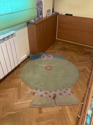 Conj. estor, edredón, cojines, alfombra, lámpara